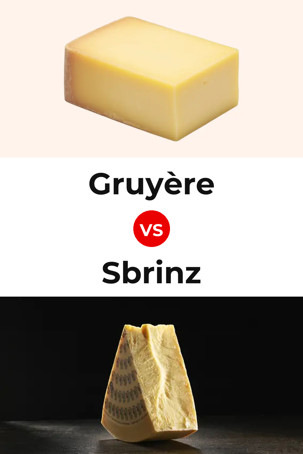 Gruyère Cheese vs Sbrinz Cheese Pinterest comparison