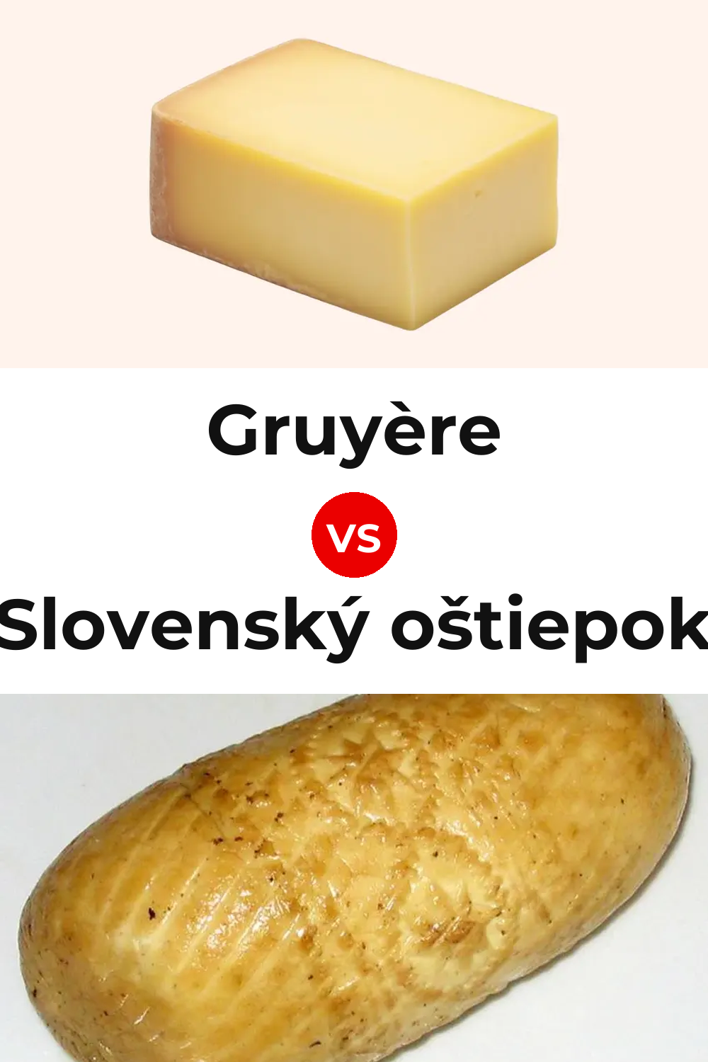 Gruyère Cheese vs Slovenský oštiepok Cheese Pinterest comparison