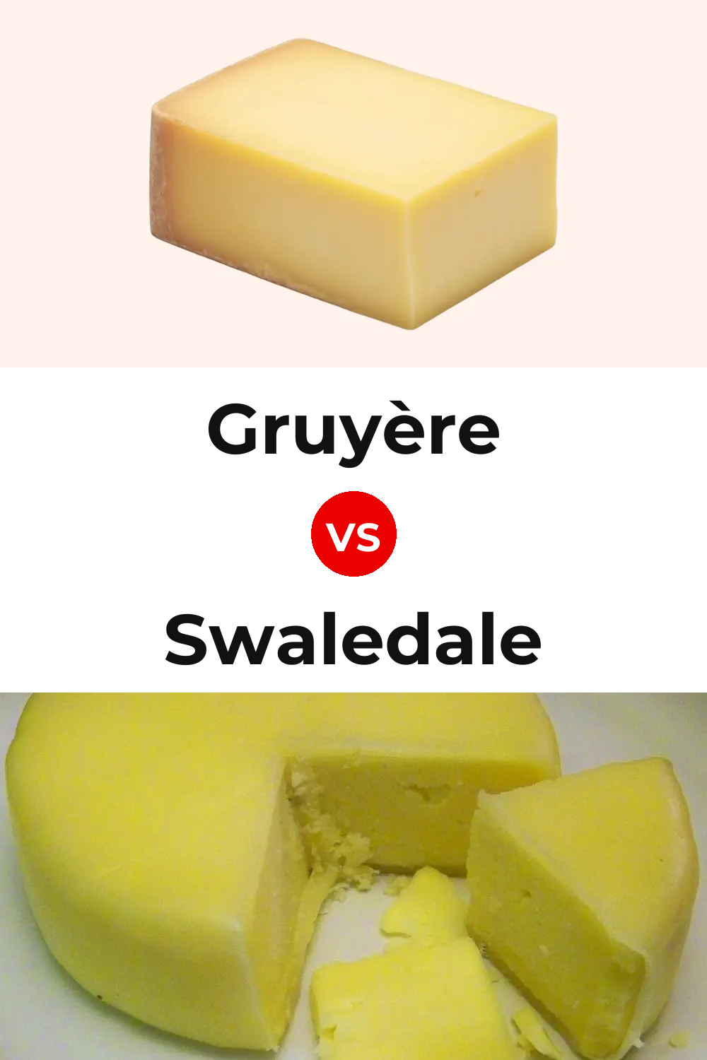 Gruyère Cheese vs Swaledale Cheese Pinterest comparison