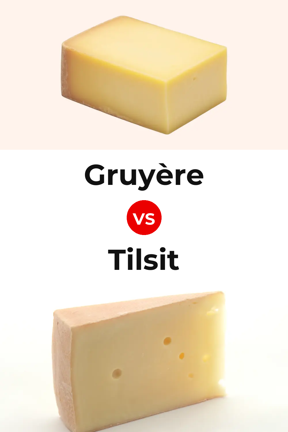 Gruyère Cheese vs Tilsit Cheese Pinterest comparison