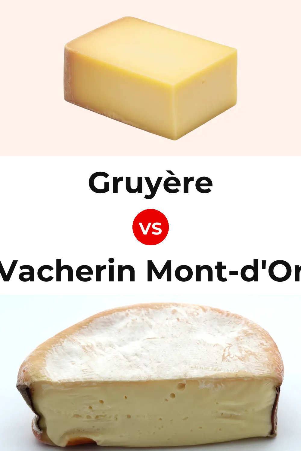 Gruyère Cheese vs Vacherin Mont-d'Or Cheese Pinterest comparison