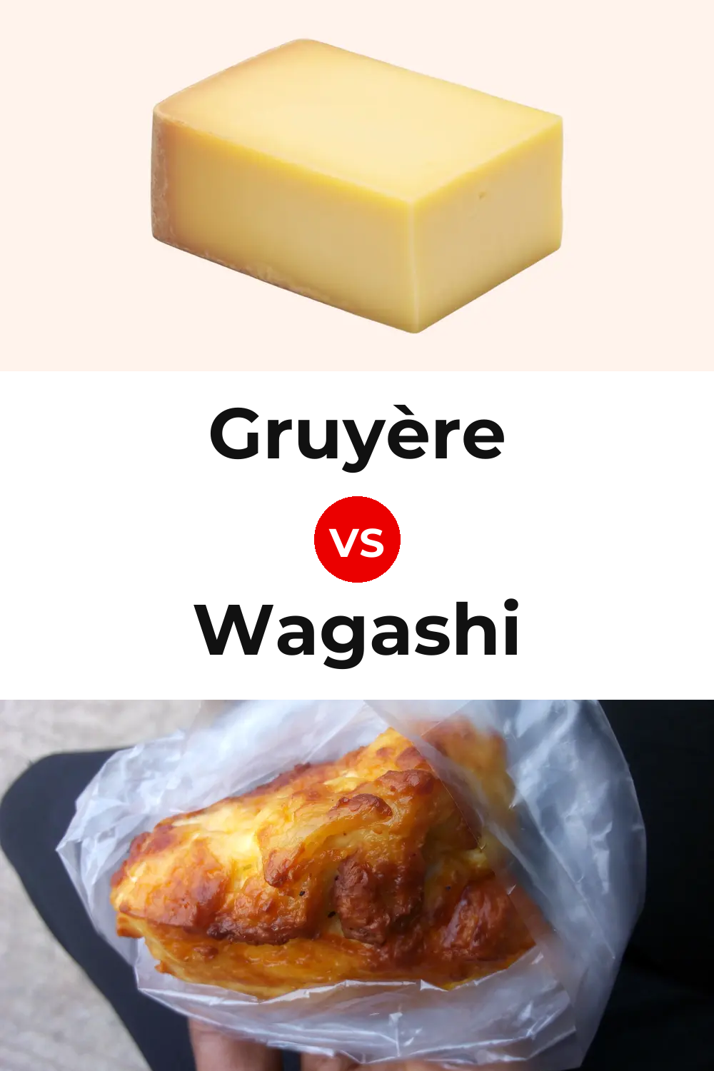 Gruyère Cheese vs Wagashi Cheese Pinterest comparison