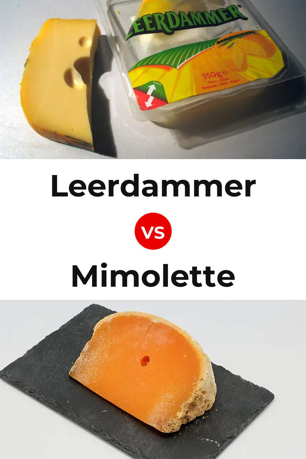 Leerdammer Cheese vs Mimolette Cheese Pinterest comparison