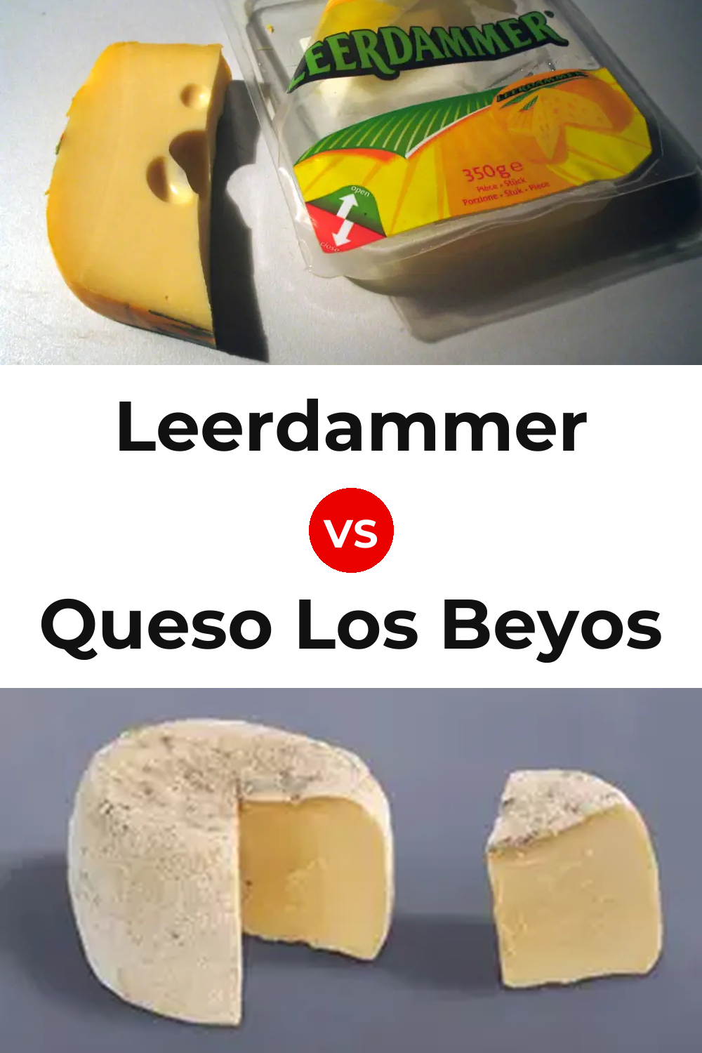 Leerdammer Cheese vs Queso Los Beyos Pinterest comparison