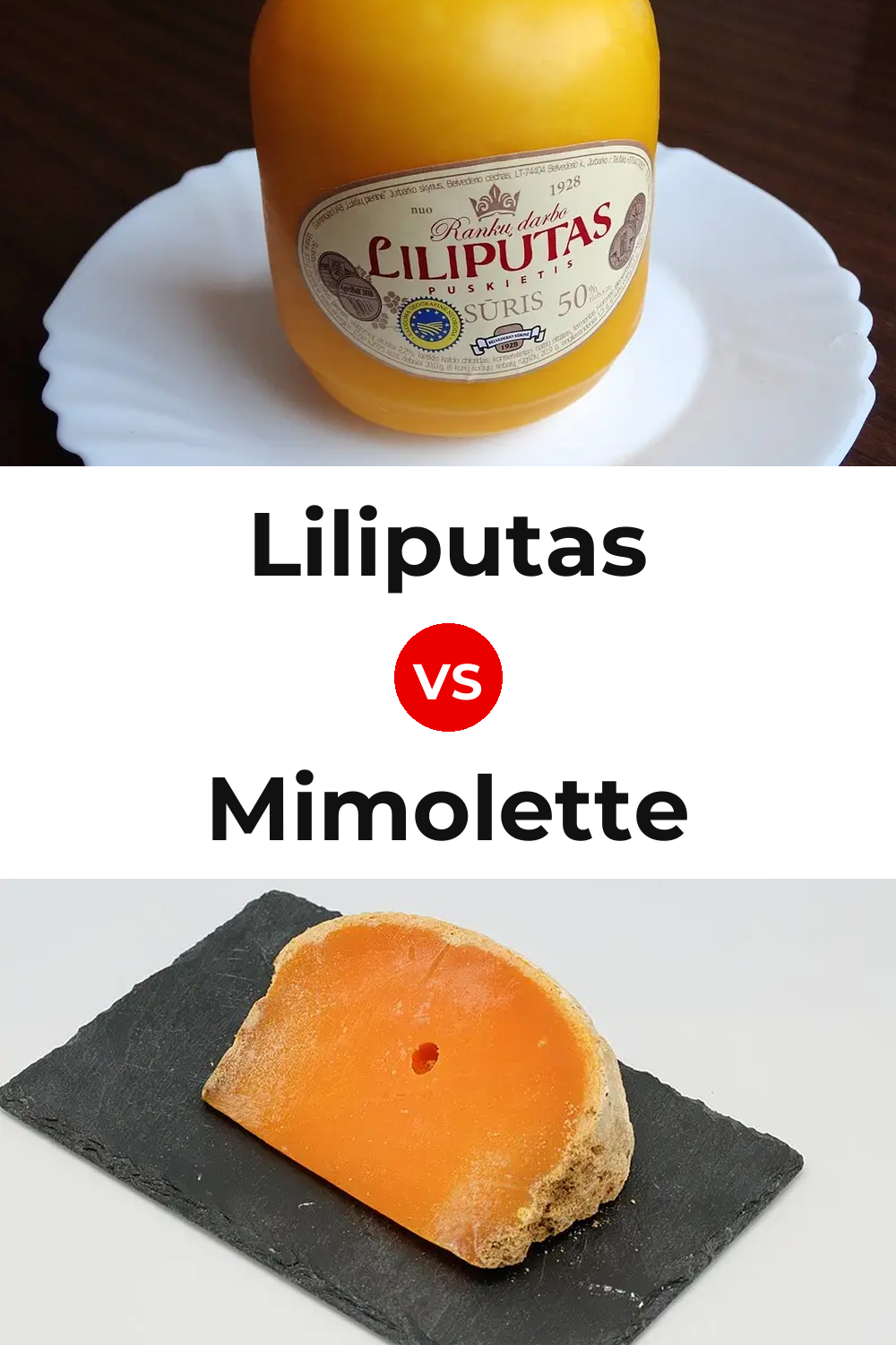Liliputas Cheese vs Mimolette Cheese Pinterest comparison