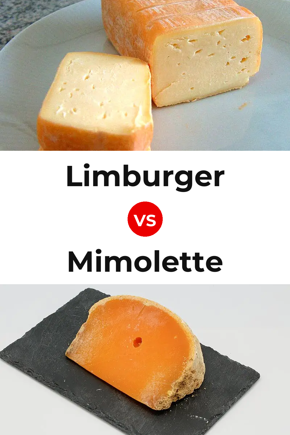 Limburger Cheese vs Mimolette Cheese Pinterest comparison