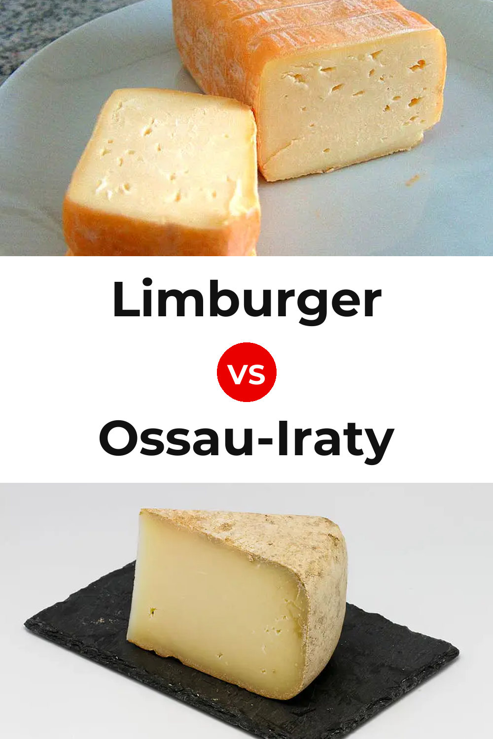 Limburger Cheese vs Ossau-Iraty Cheese Pinterest comparison