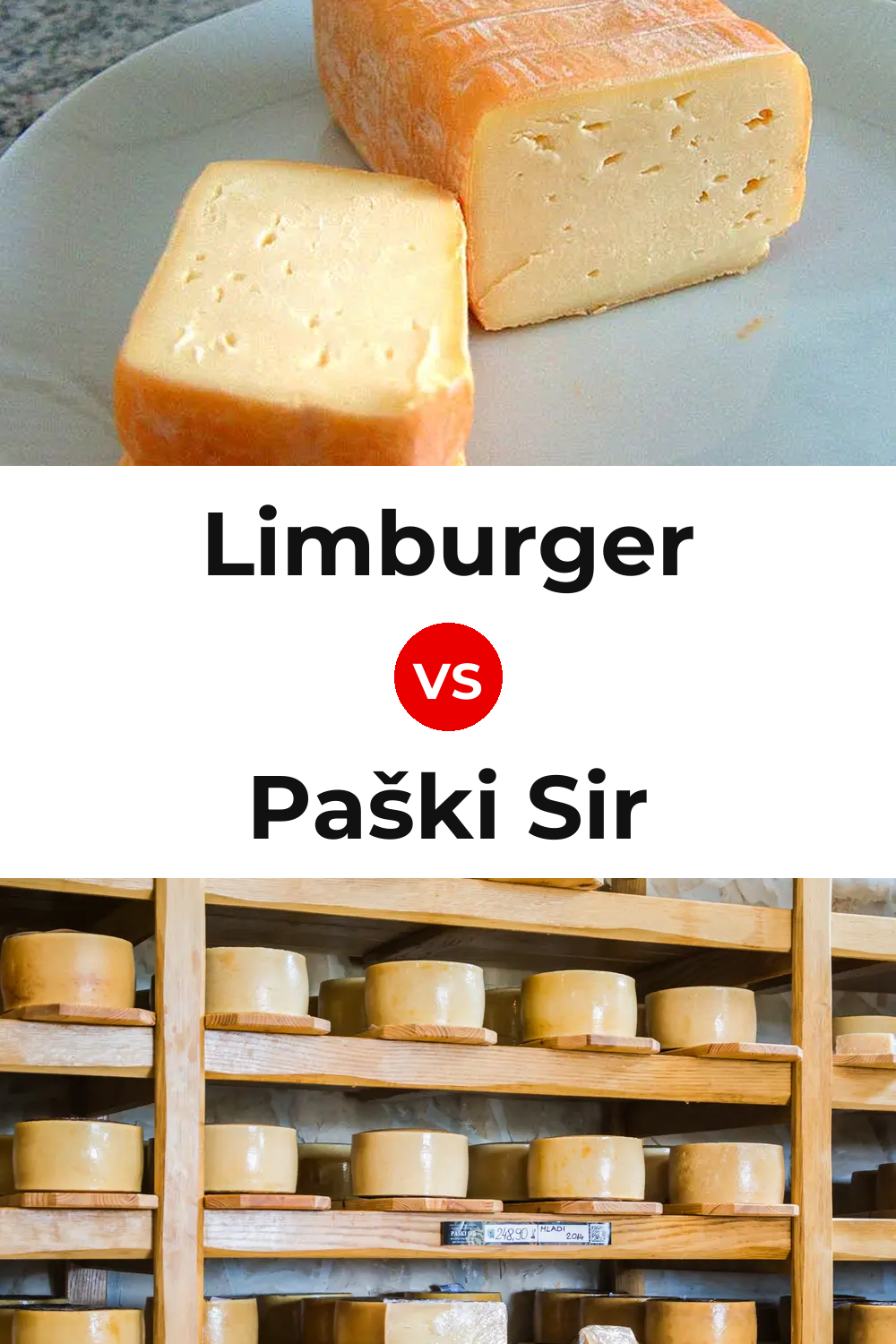 Limburger Cheese vs Paški Sir Cheese Pinterest comparison