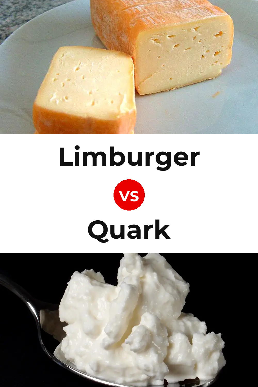 Limburger Cheese vs Quark Cheese Pinterest comparison