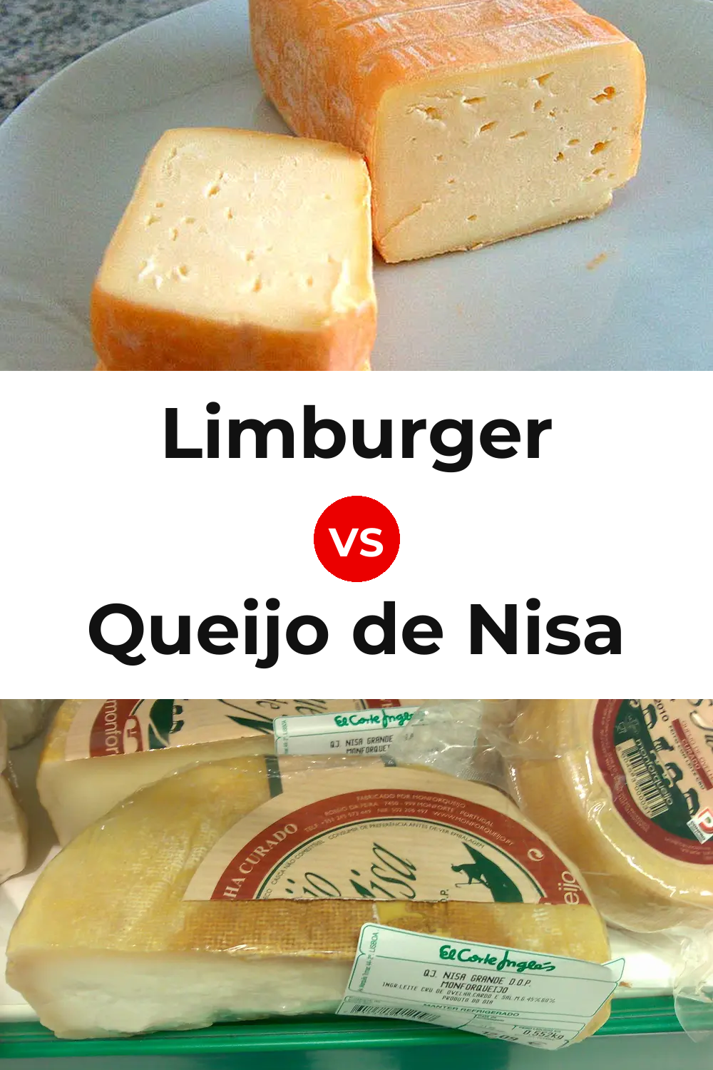 Limburger Cheese vs Queijo de Nisa Pinterest comparison