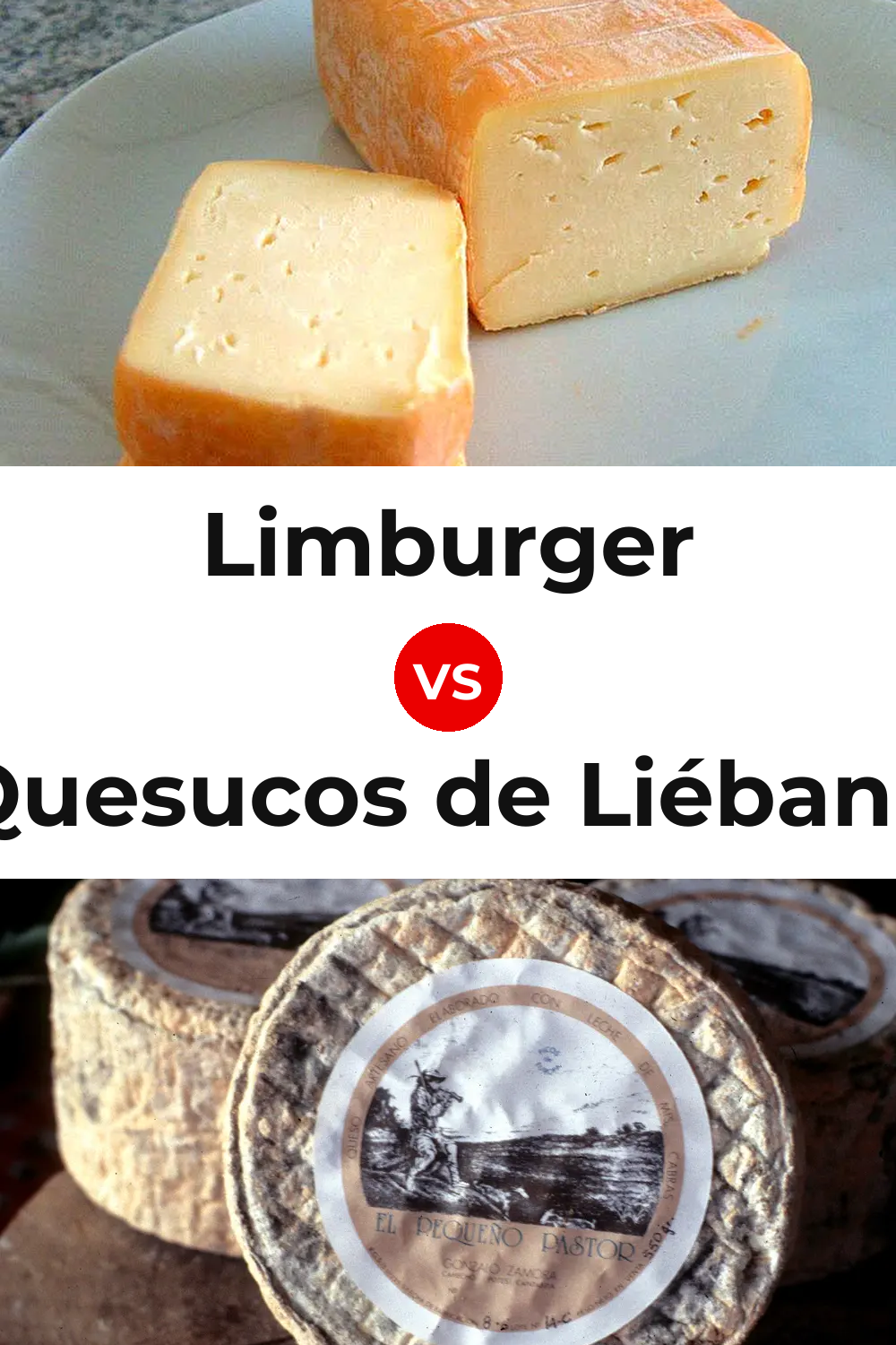 Limburger Cheese vs Quesucos de Liébana Cheese Pinterest comparison