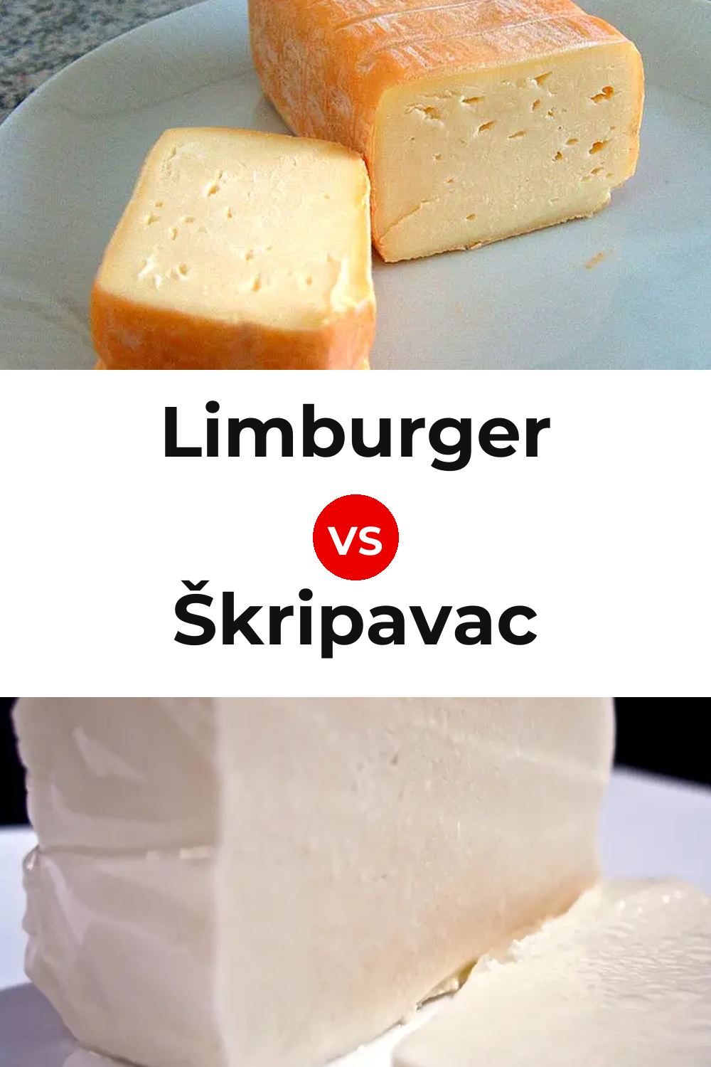 Limburger Cheese vs Škripavac Cheese Pinterest comparison