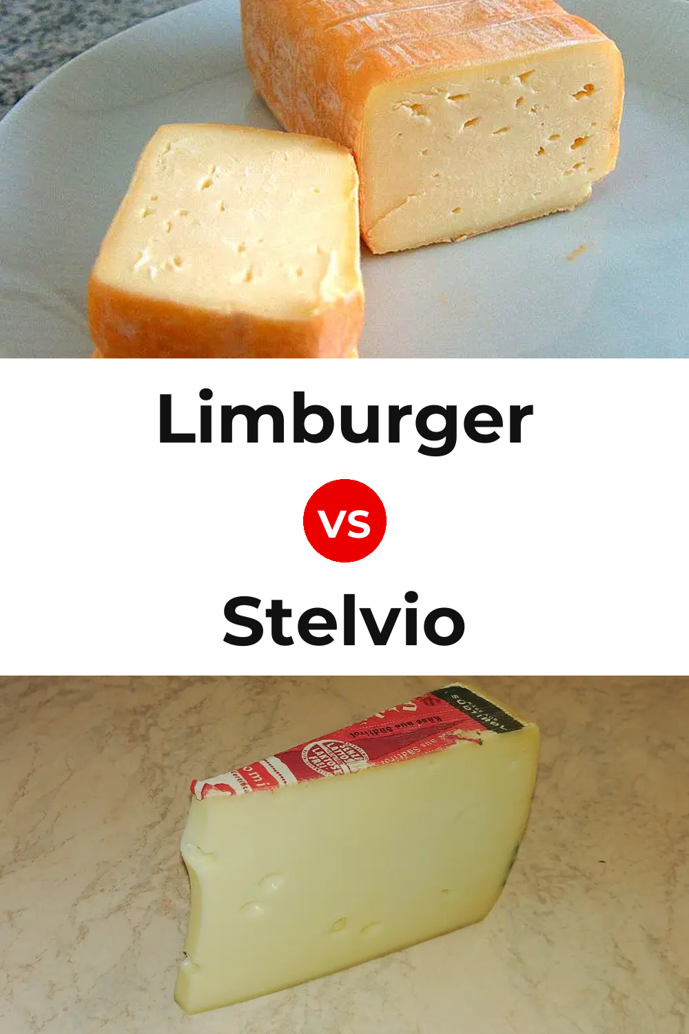 Limburger Cheese vs Stelvio Cheese Pinterest comparison