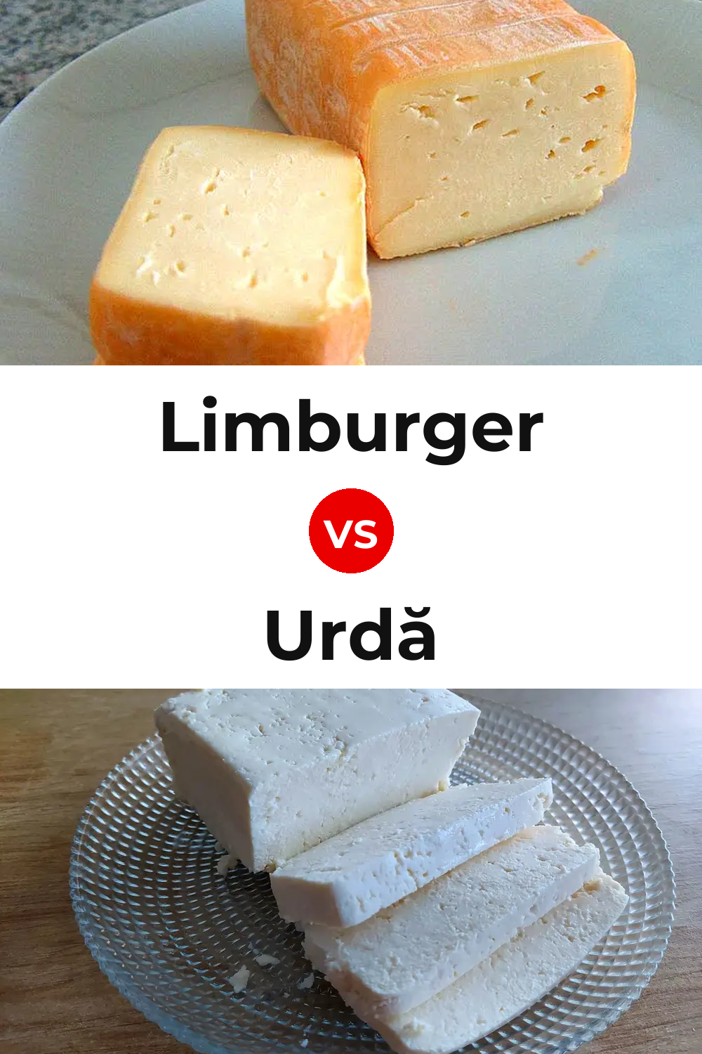 Limburger Cheese vs Urdă Cheese Pinterest comparison