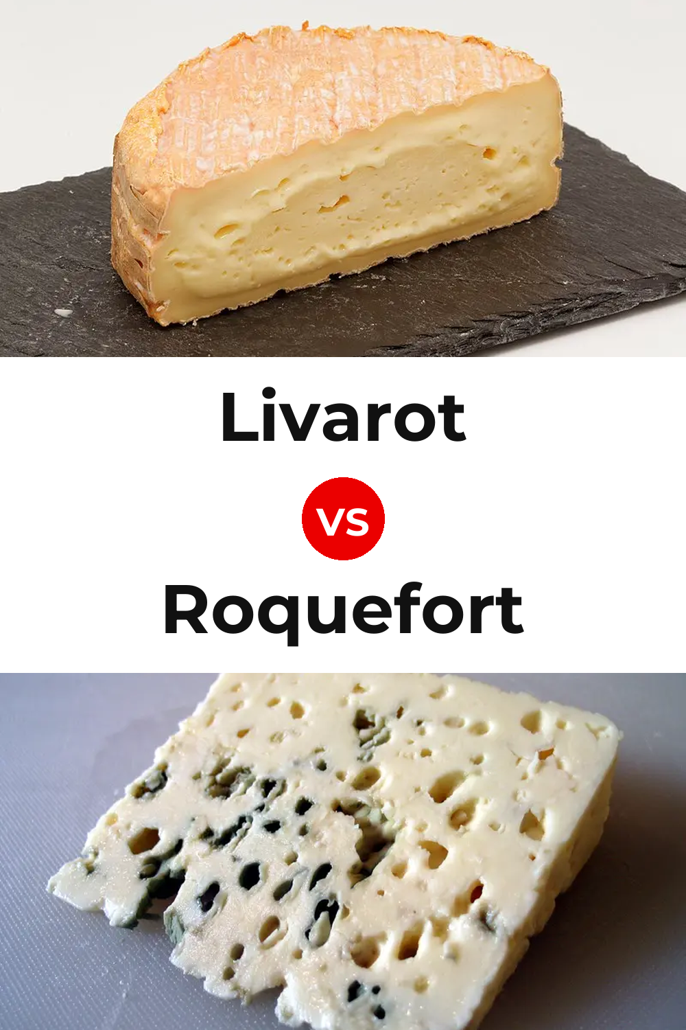 Livarot Cheese vs Roquefort Cheese Pinterest comparison