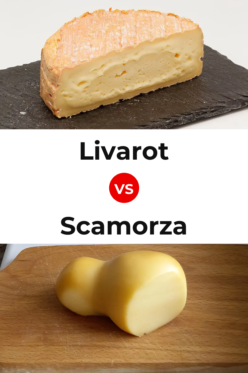Livarot Cheese vs Scamorza Cheese Pinterest comparison