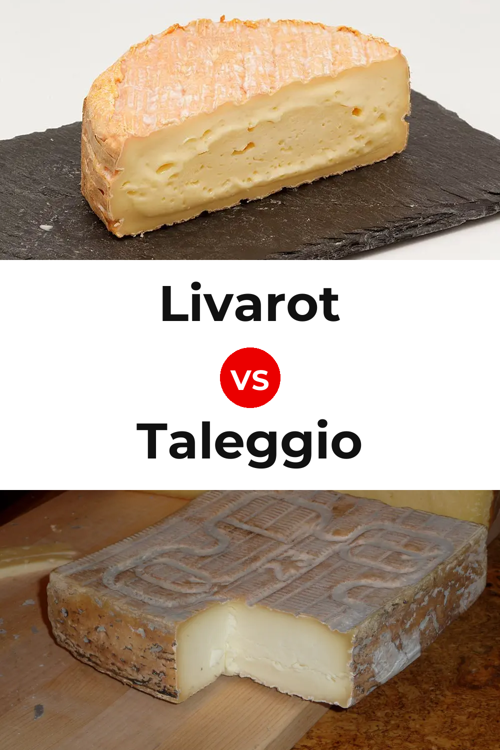 Livarot Cheese vs Taleggio Cheese Pinterest comparison