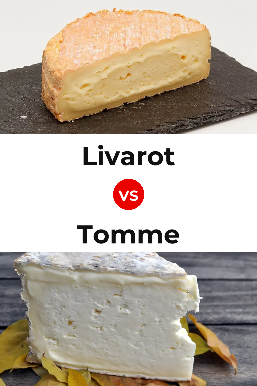 Livarot Cheese vs Tomme Cheese Pinterest comparison