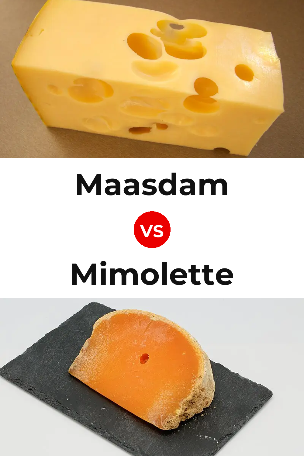 Maasdam Cheese vs Mimolette Cheese Pinterest comparison