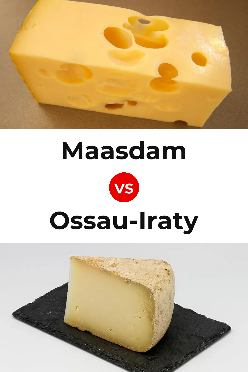 Maasdam Cheese vs Ossau-Iraty Cheese Pinterest comparison
