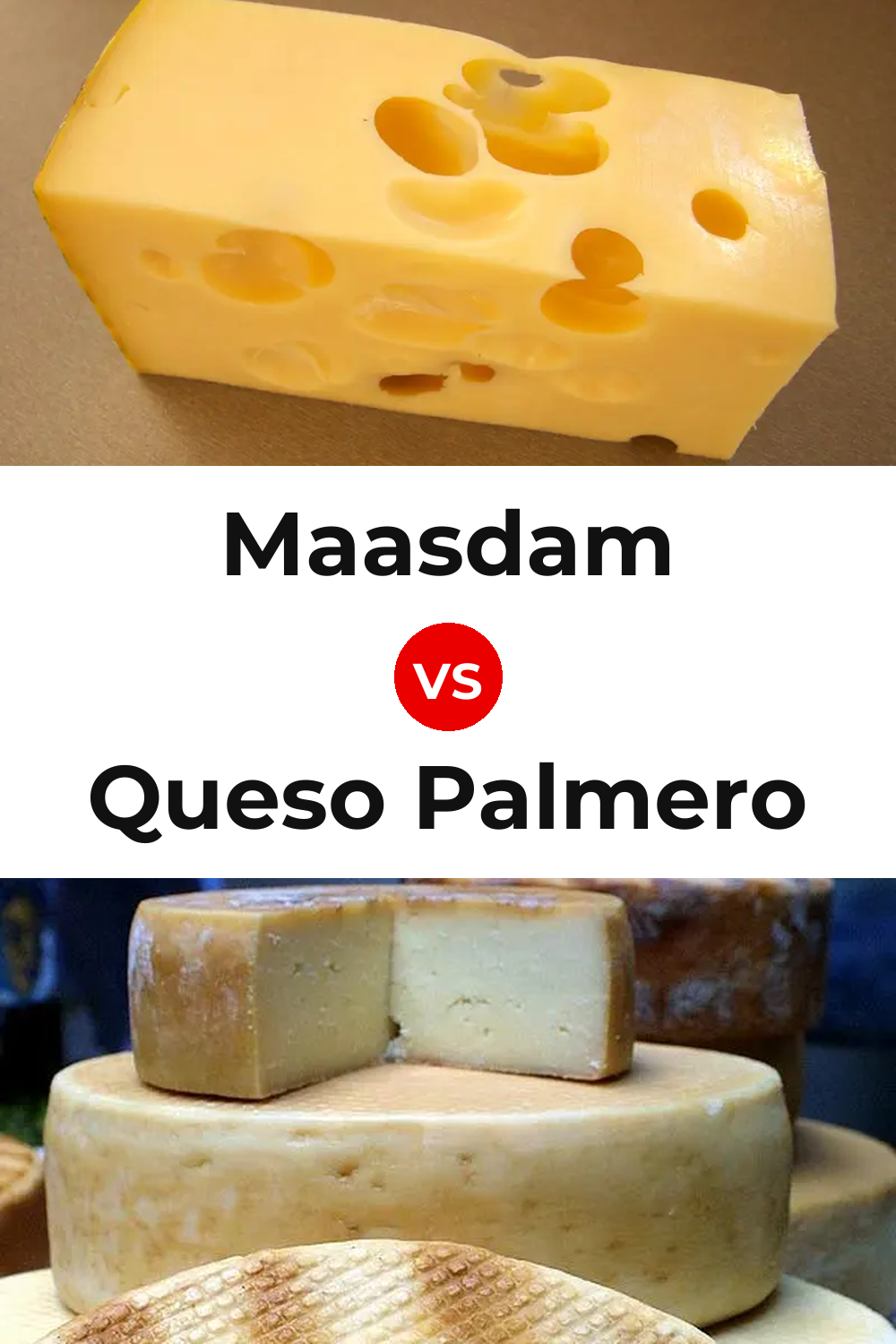 Maasdam Cheese vs Queso Palmero Pinterest comparison