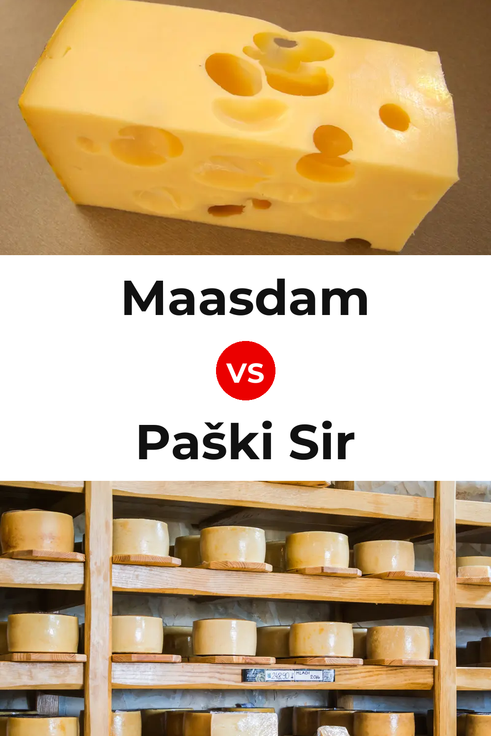 Maasdam Cheese vs Paški Sir Cheese Pinterest comparison