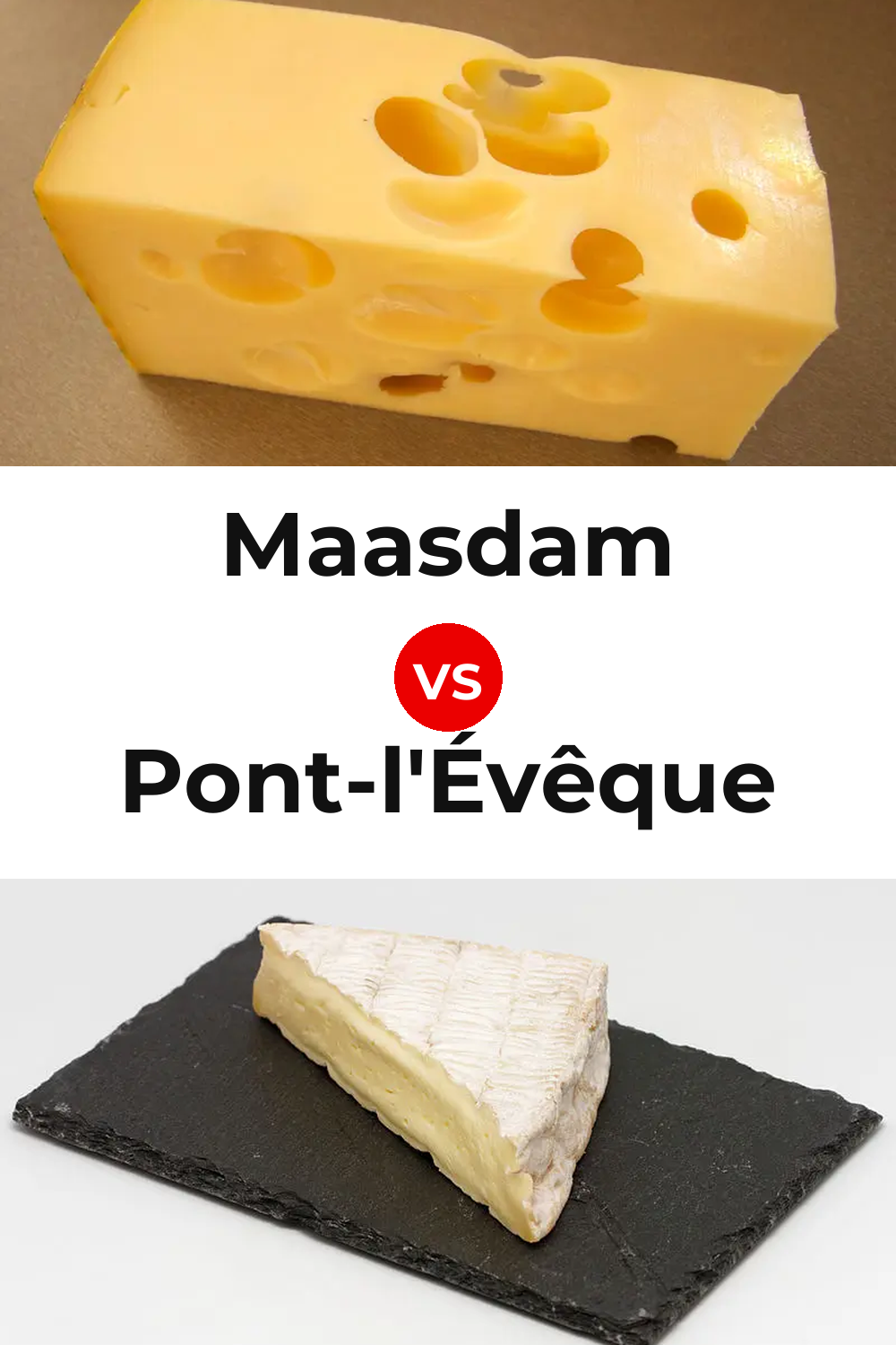 Maasdam Cheese vs Pont-l'Évêque Cheese Pinterest comparison