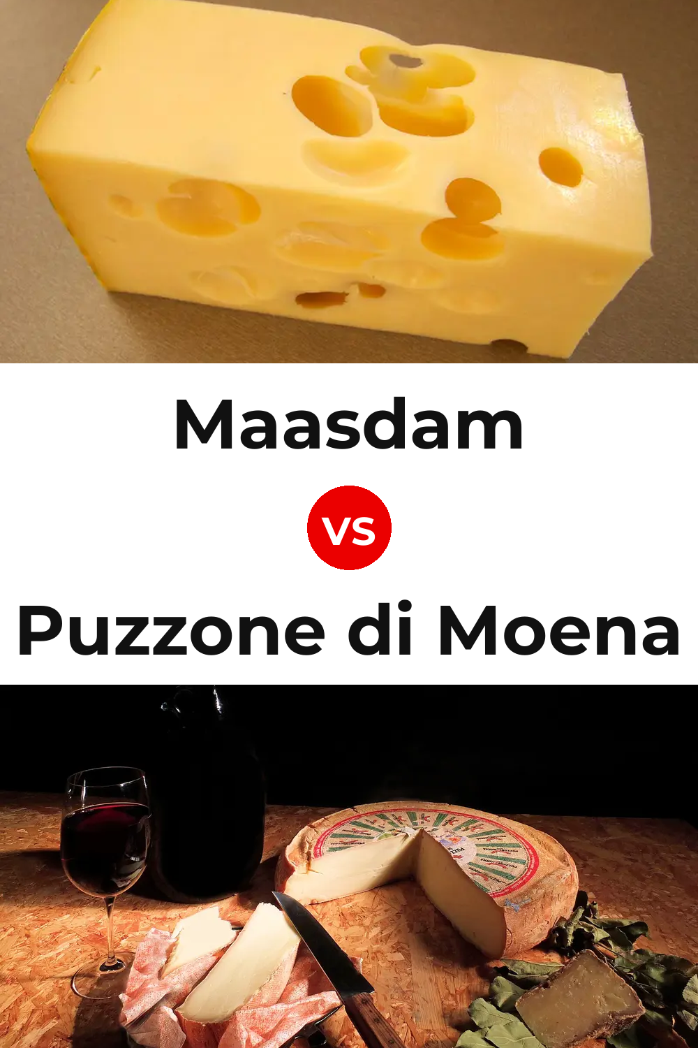 Maasdam Cheese vs Puzzone di Moena Cheese Pinterest comparison