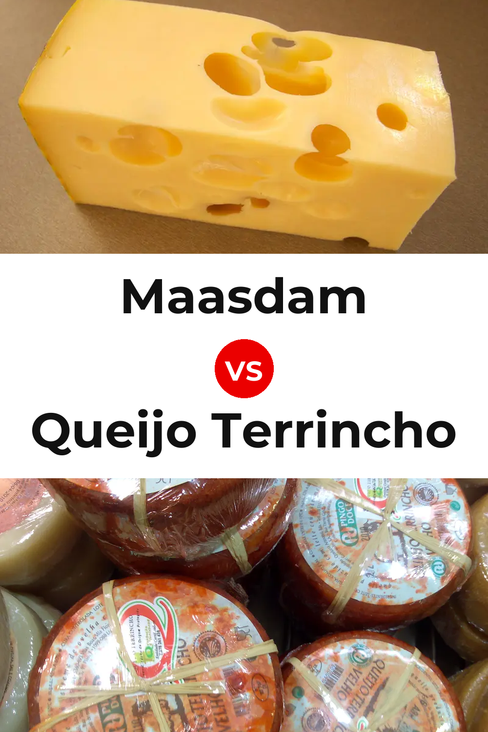 Maasdam Cheese vs Queijo Terrincho Pinterest comparison