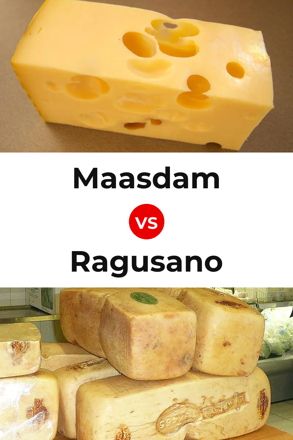 Maasdam Cheese vs Ragusano Cheese Pinterest comparison