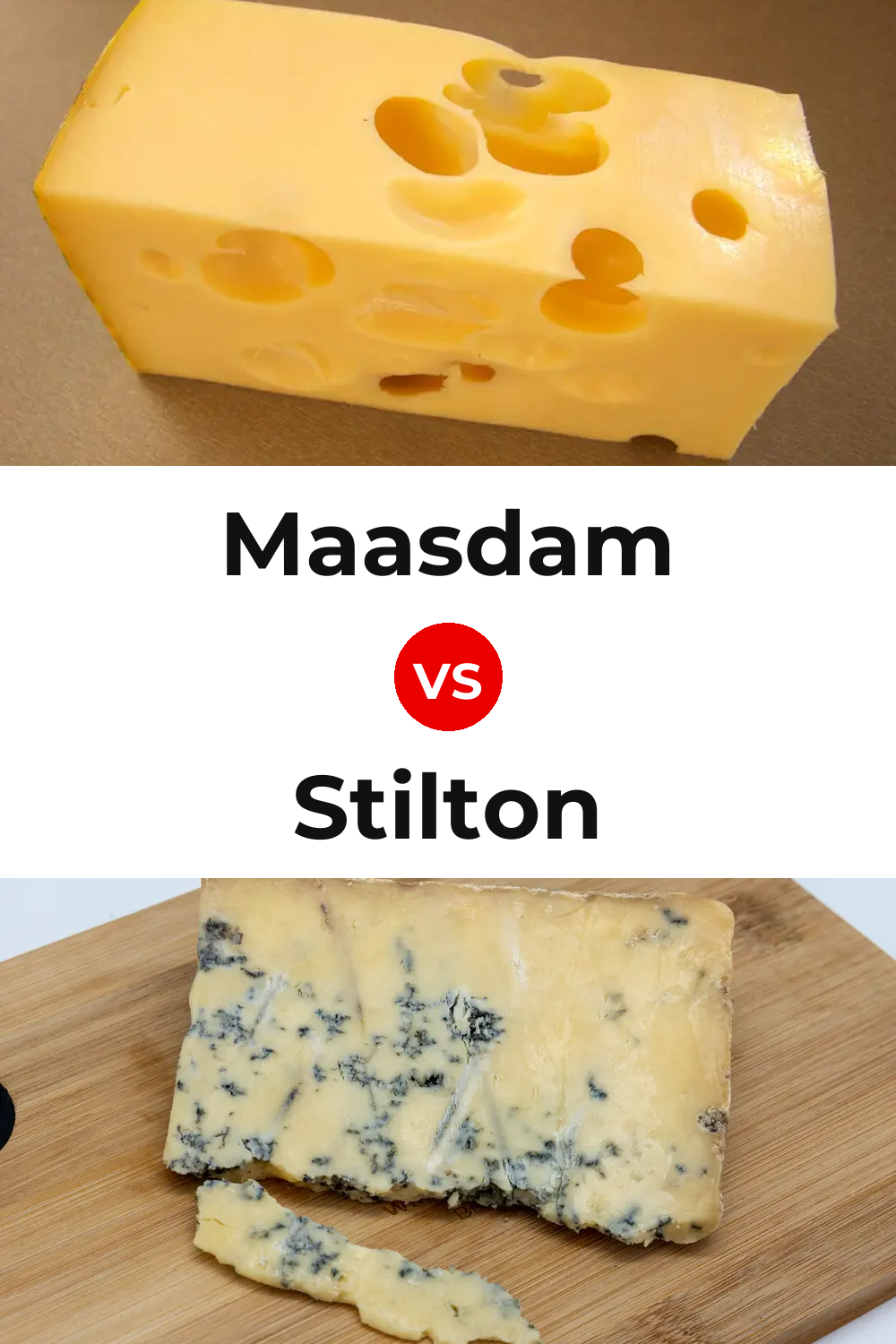 Maasdam Cheese vs Stilton Cheese Pinterest comparison