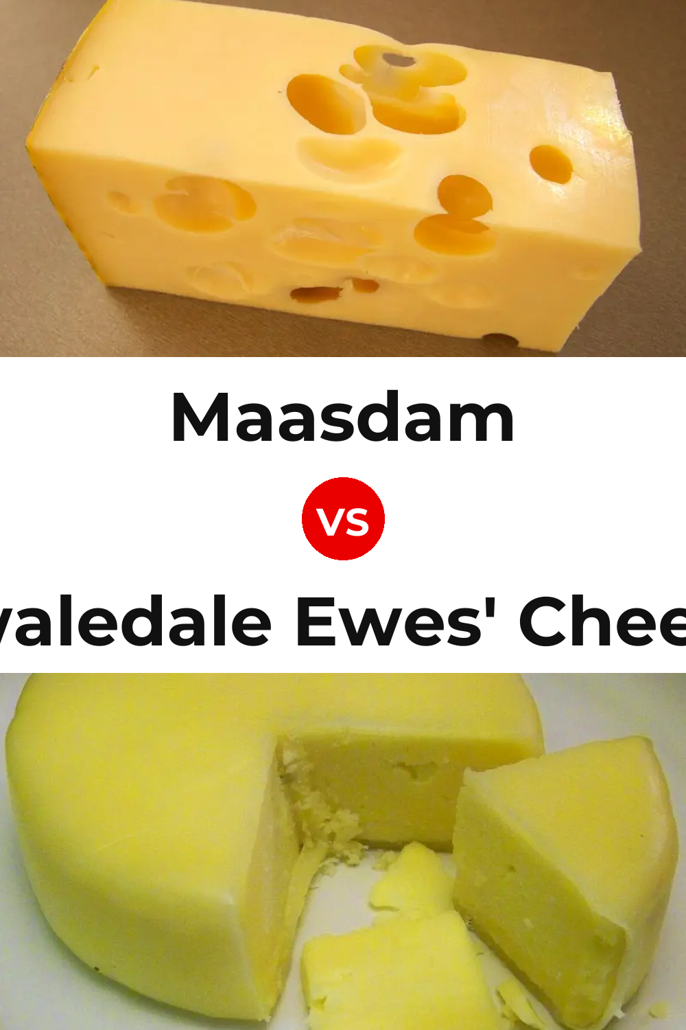 Maasdam Cheese vs Swaledale Ewes' Cheese Pinterest comparison
