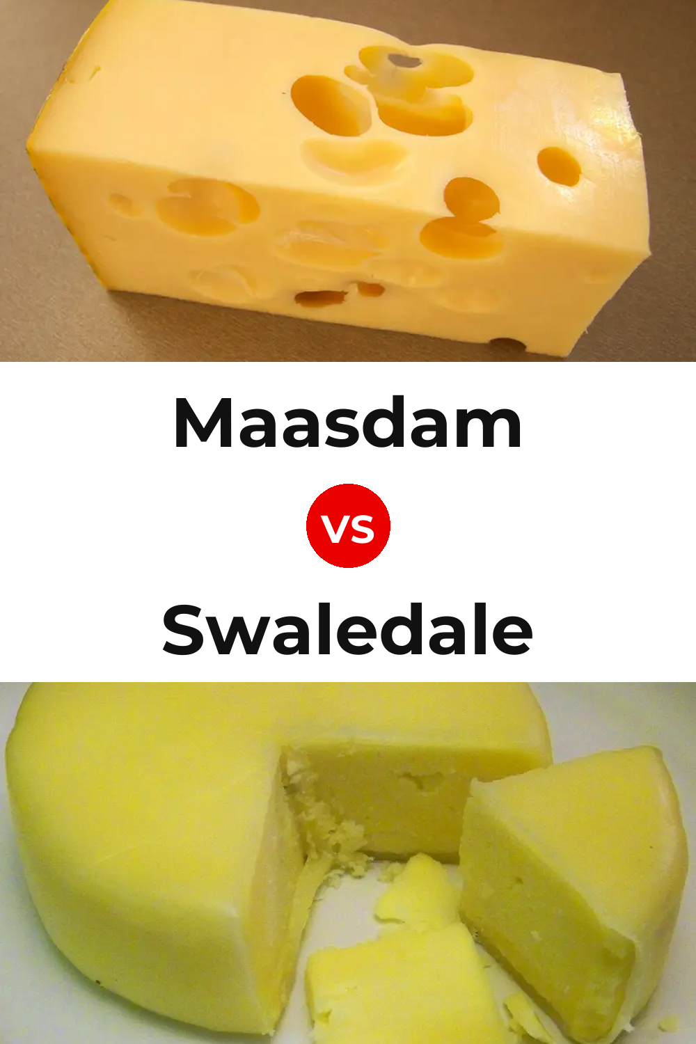 Maasdam Cheese vs Swaledale Cheese Pinterest comparison