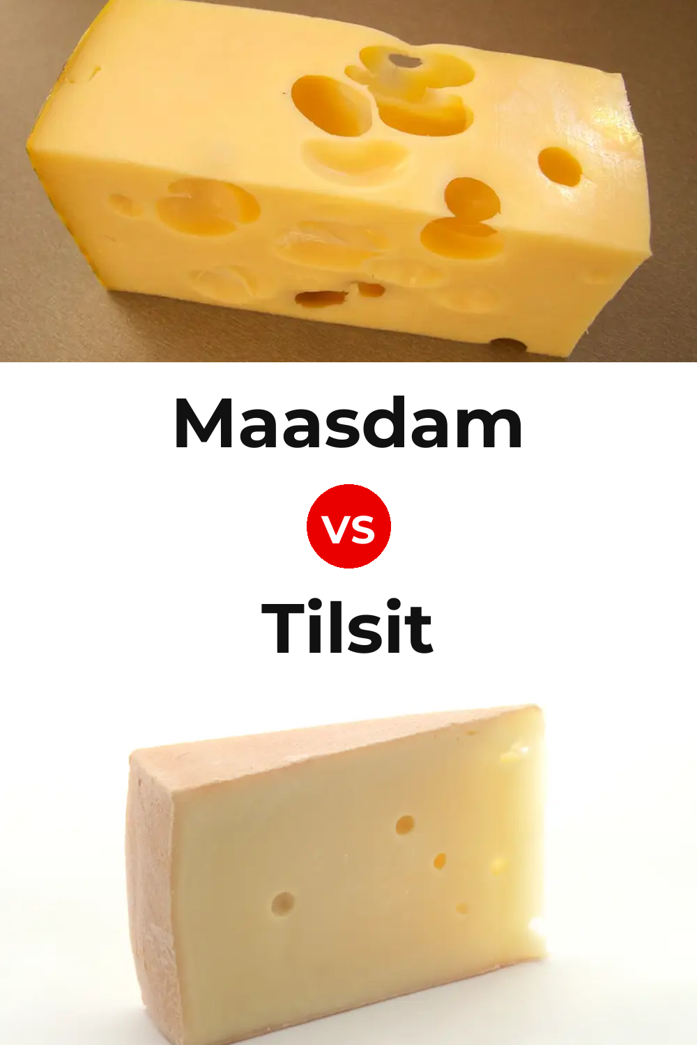 Maasdam Cheese vs Tilsit Cheese Pinterest comparison
