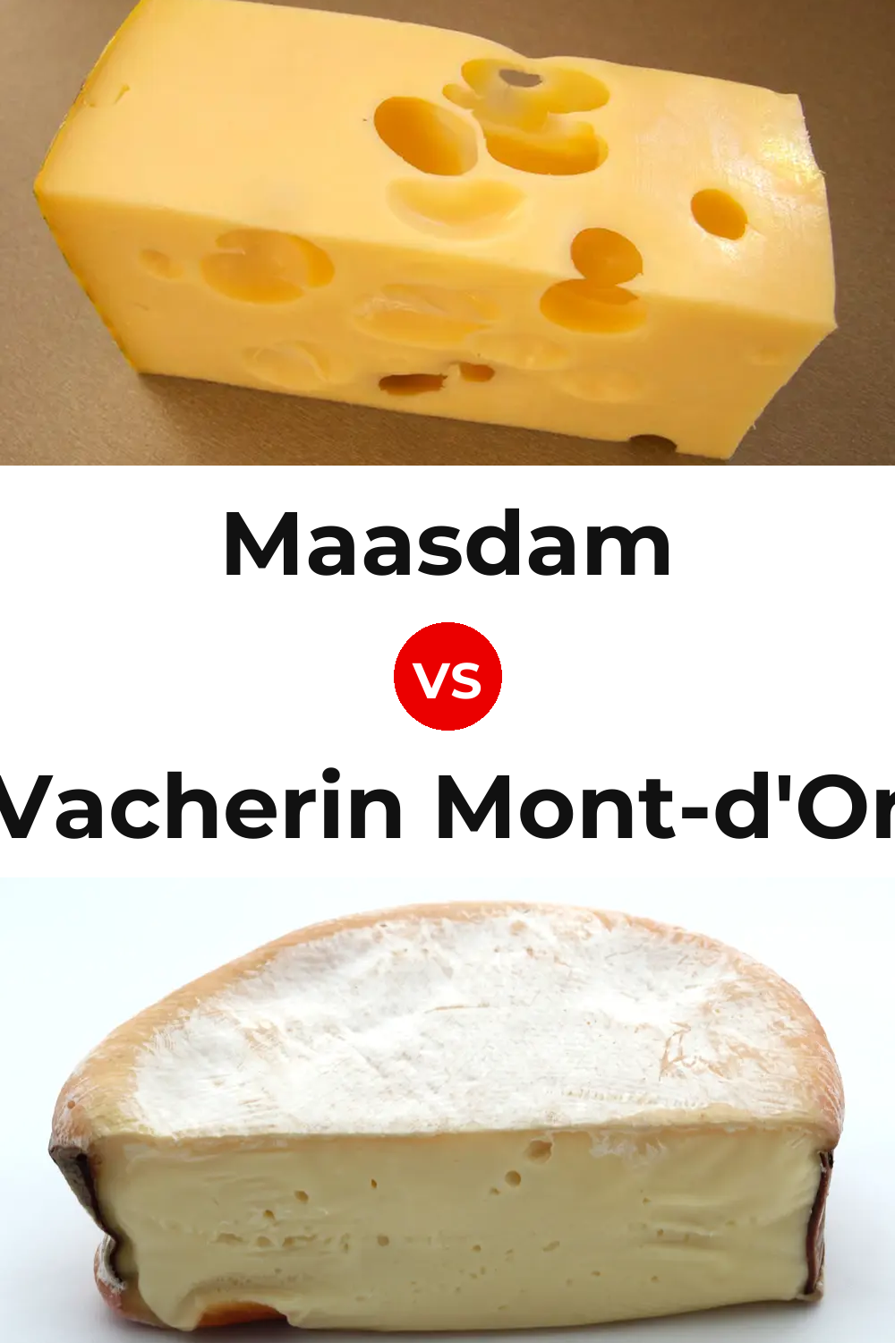 Maasdam Cheese vs Vacherin Mont-d'Or Cheese Pinterest comparison