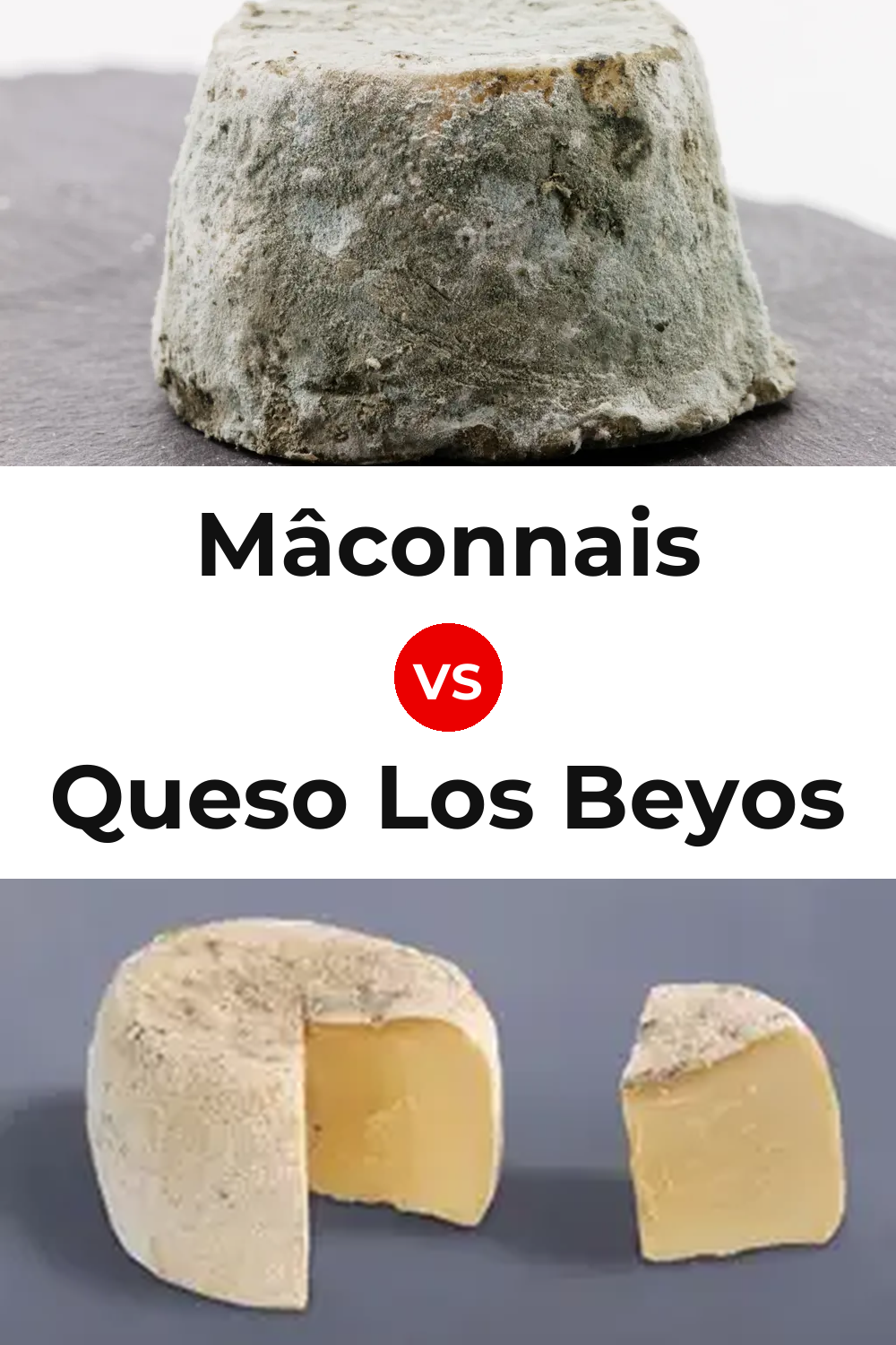 Mâconnais Cheese vs Queso Los Beyos Pinterest comparison