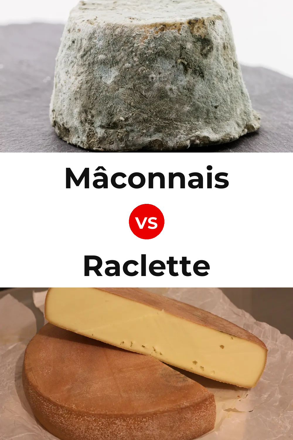 Mâconnais Cheese vs Raclette Cheese Pinterest comparison
