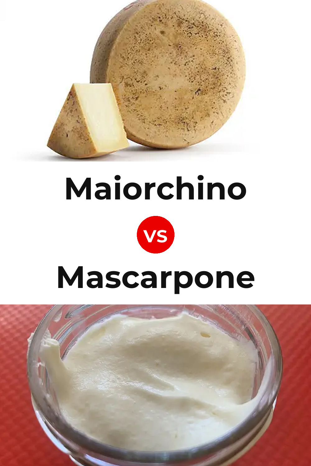 Maiorchino Cheese vs Mascarpone Cheese Pinterest comparison