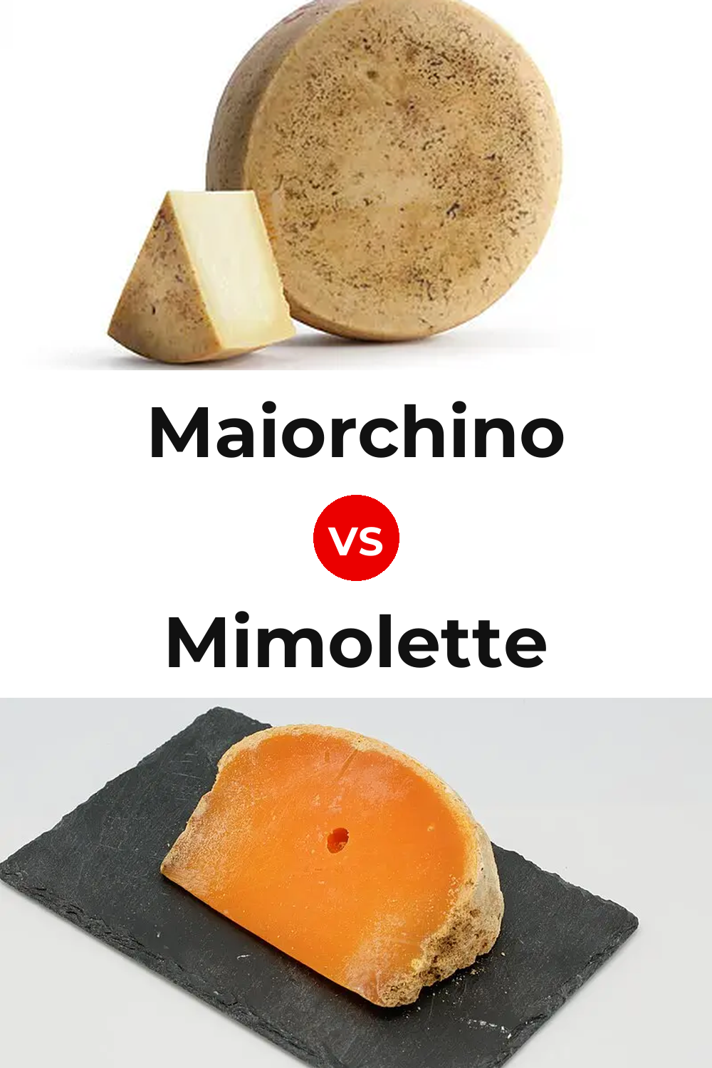 Maiorchino Cheese vs Mimolette Cheese Pinterest comparison