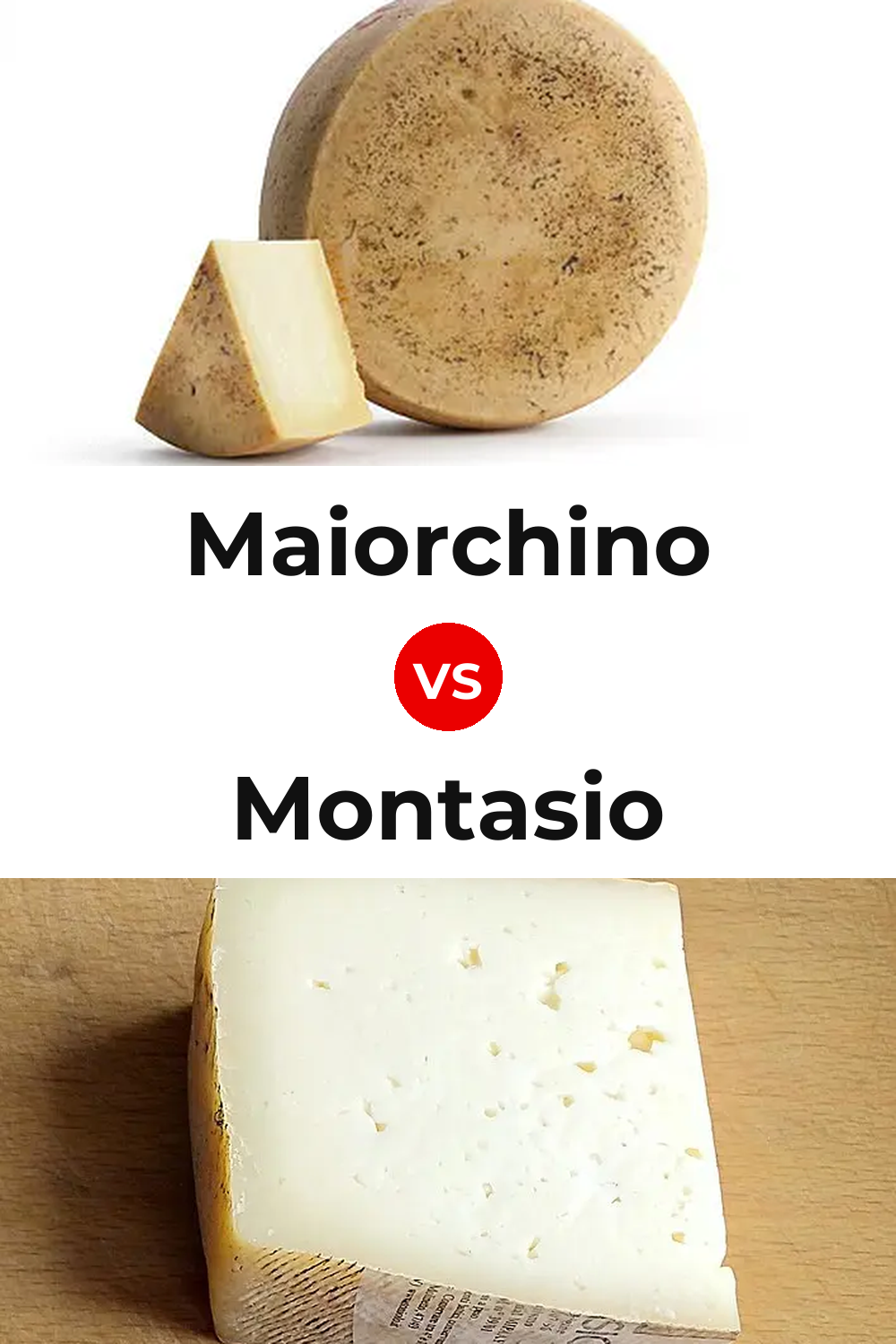 Maiorchino Cheese vs Montasio Cheese Pinterest comparison