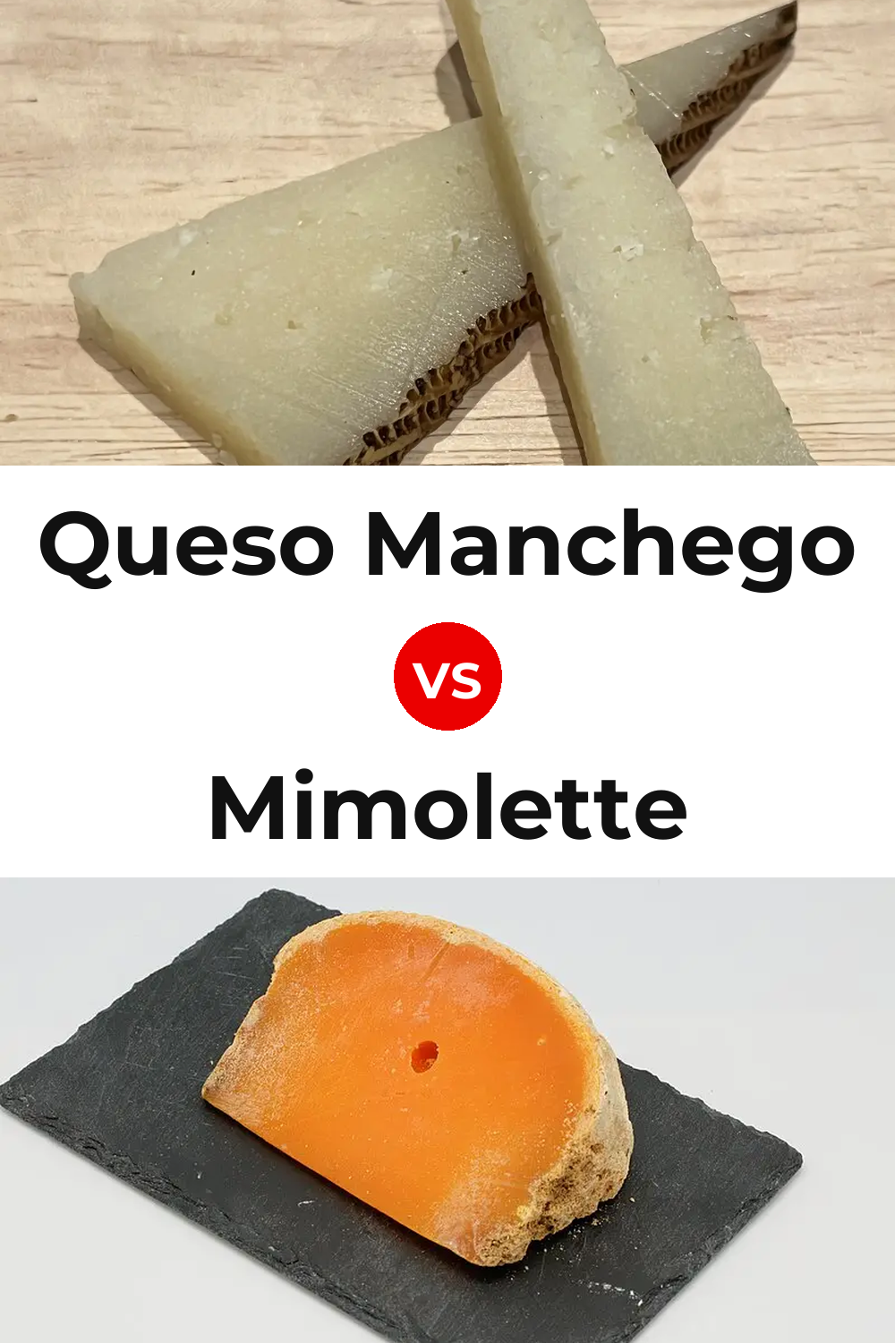 Queso Manchego vs Mimolette Cheese Pinterest comparison