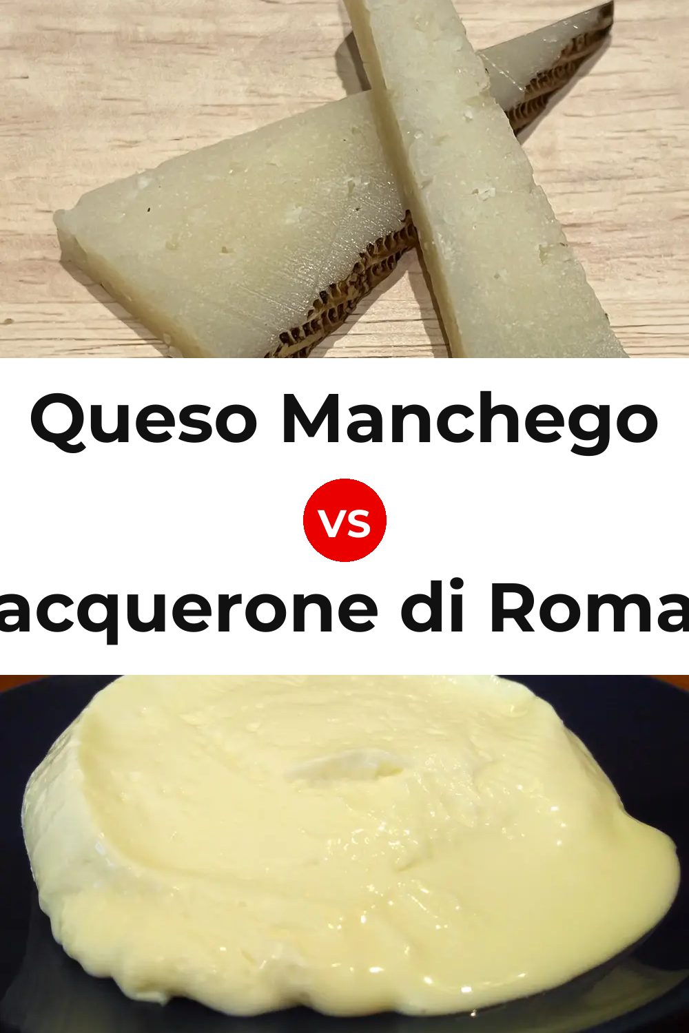 Queso Manchego vs Squacquerone di Romagna Cheese Pinterest comparison