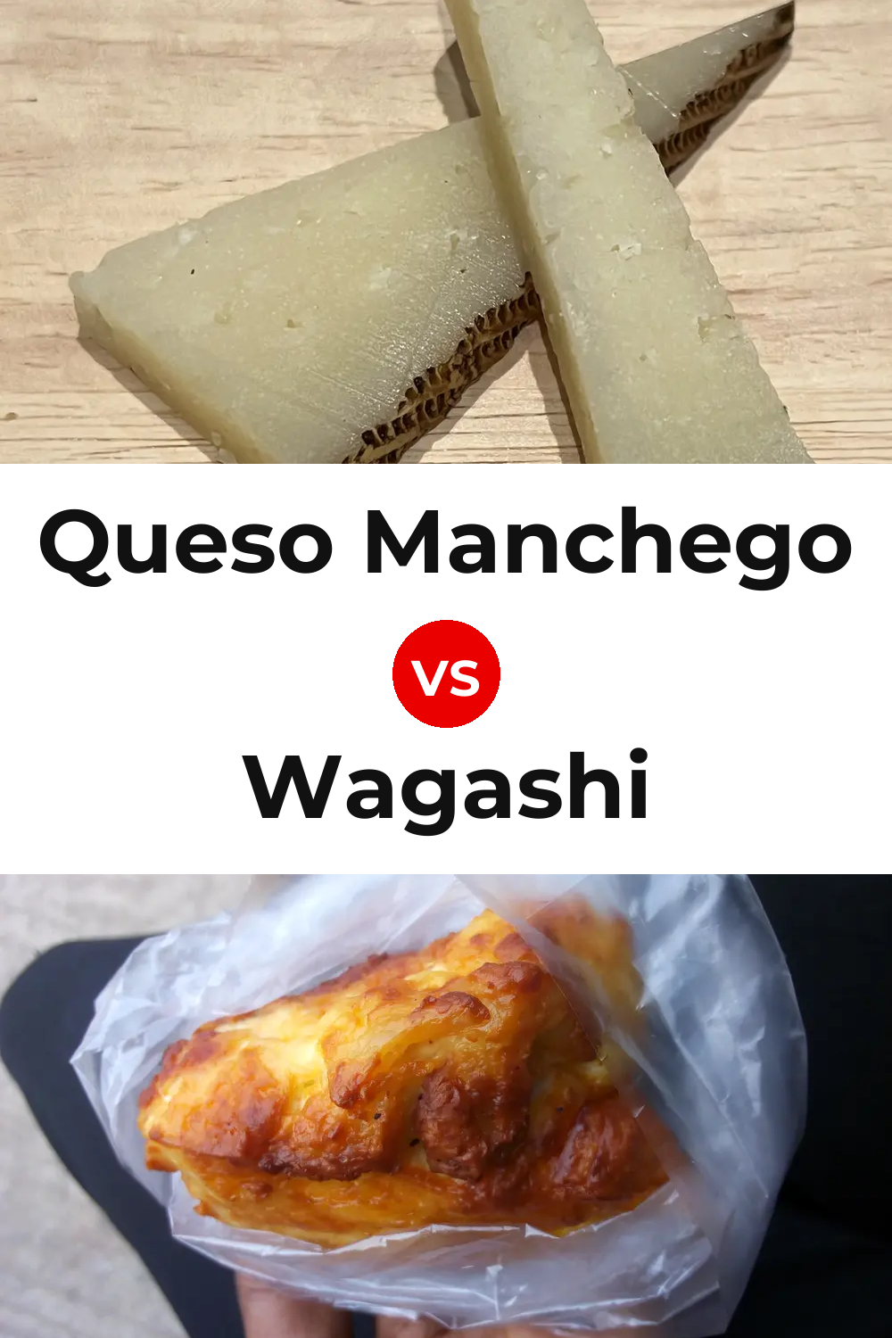 Queso Manchego vs Wagashi Cheese Pinterest comparison