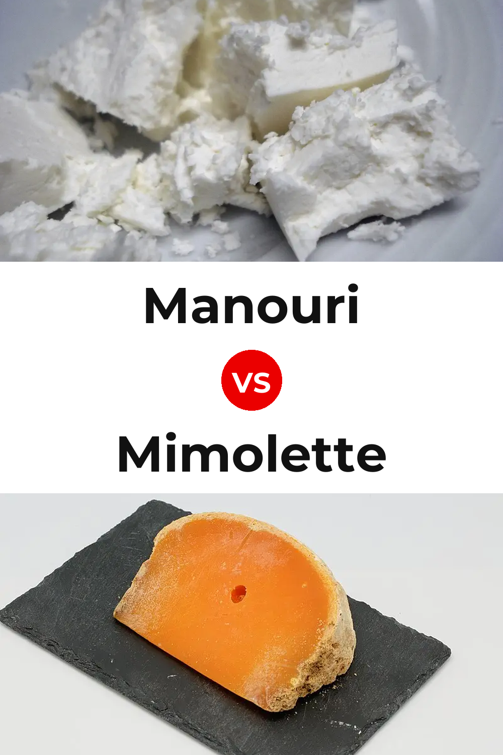 Manouri Cheese vs Mimolette Cheese Pinterest comparison