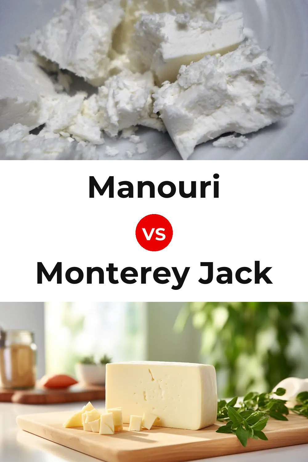 Manouri Cheese vs Monterey Jack Cheese Pinterest comparison