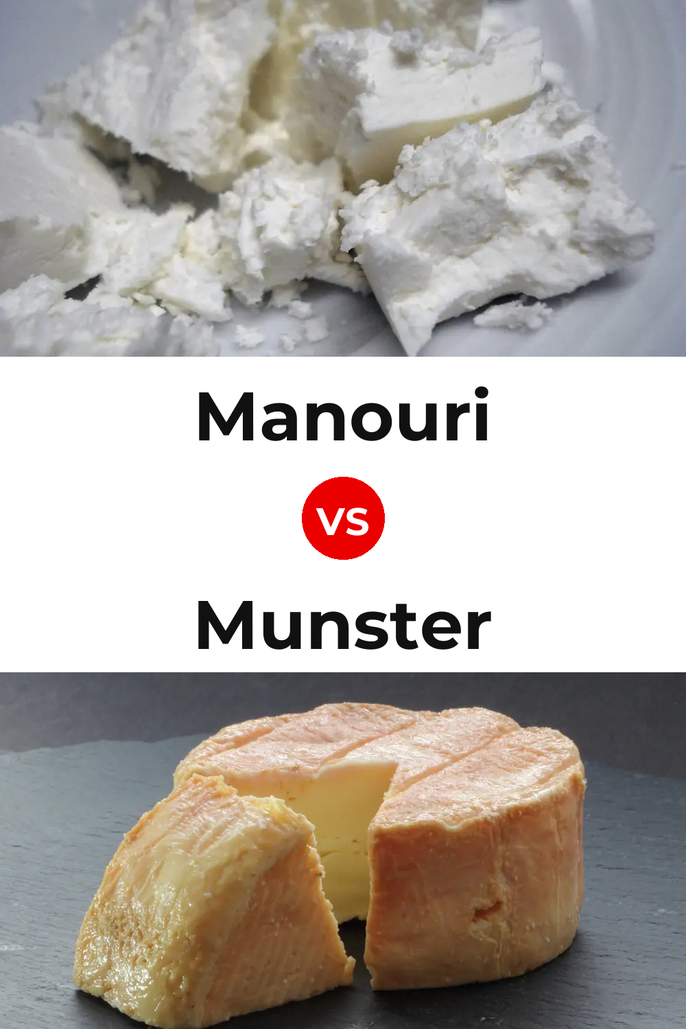 Manouri Cheese vs Munster Cheese Pinterest comparison