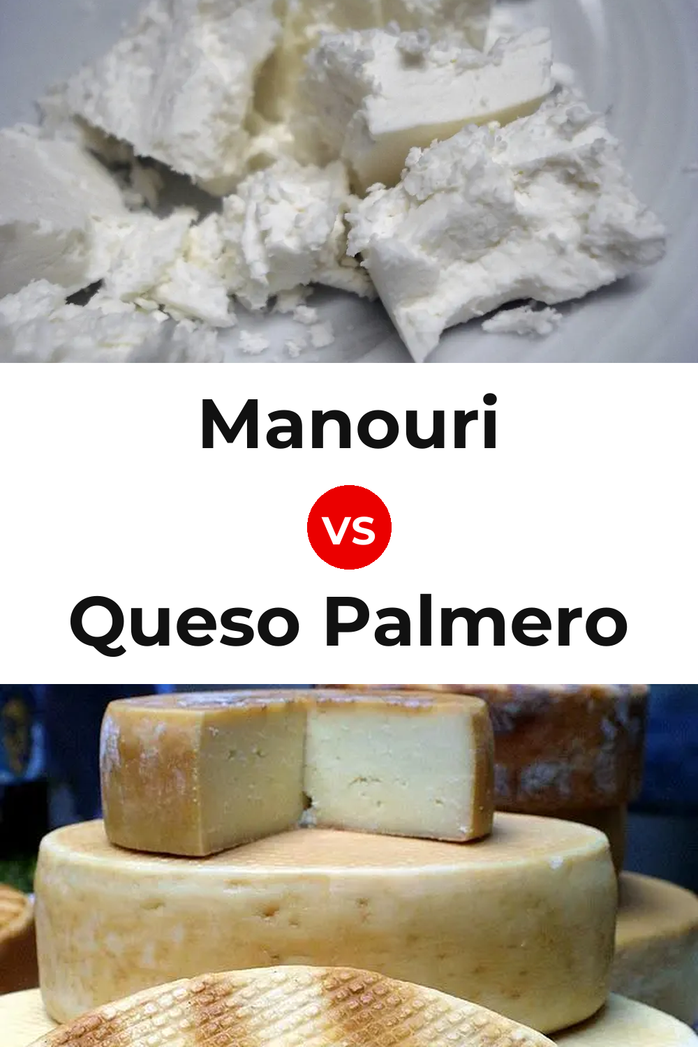 Manouri Cheese vs Queso Palmero Pinterest comparison