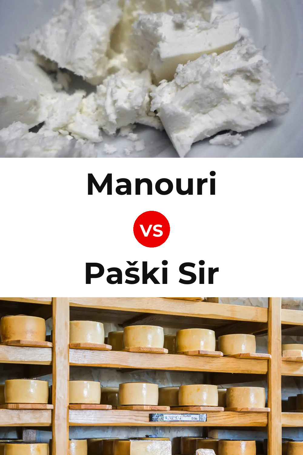 Manouri Cheese vs Paški Sir Cheese Pinterest comparison