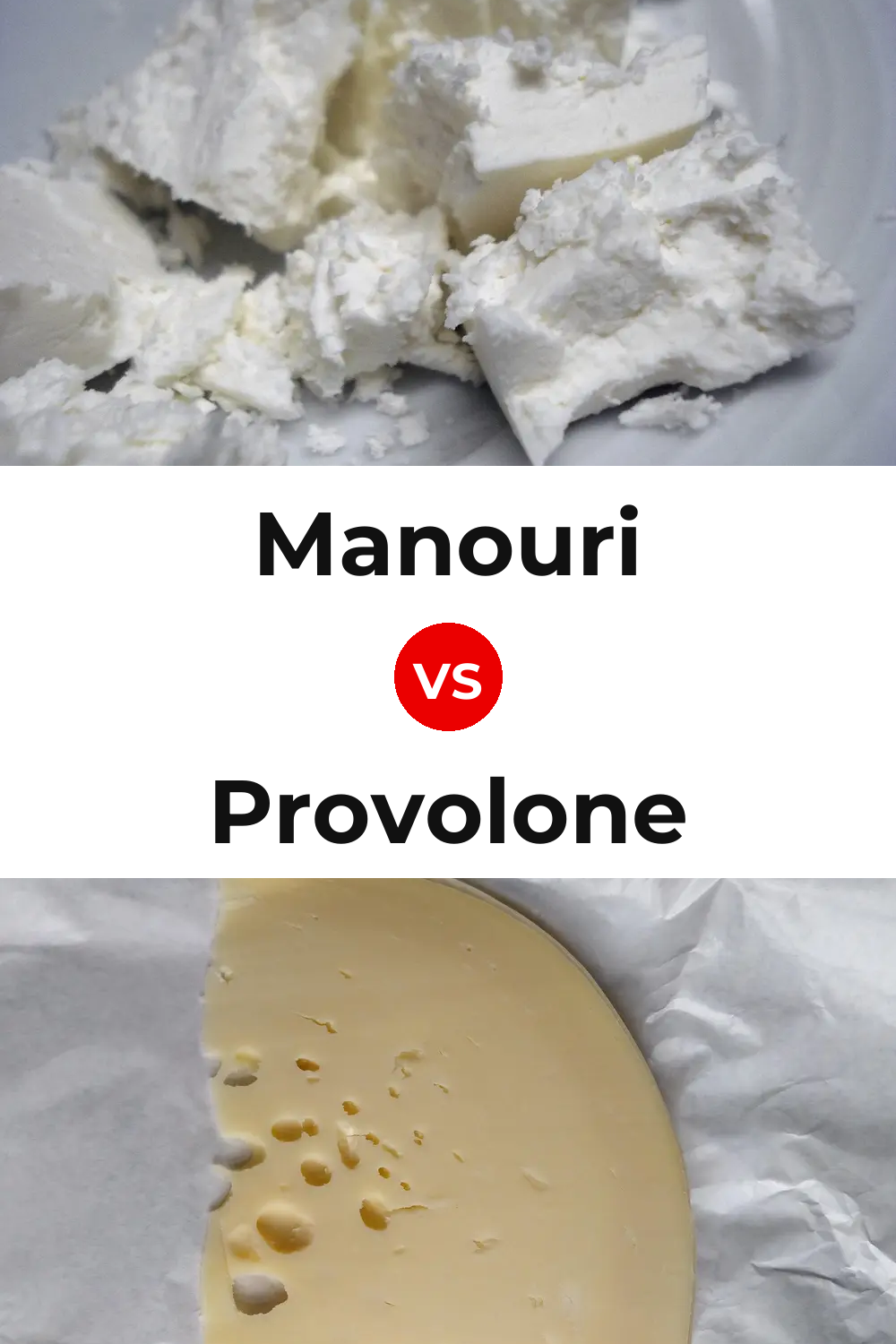 Manouri Cheese vs Provolone Cheese Pinterest comparison