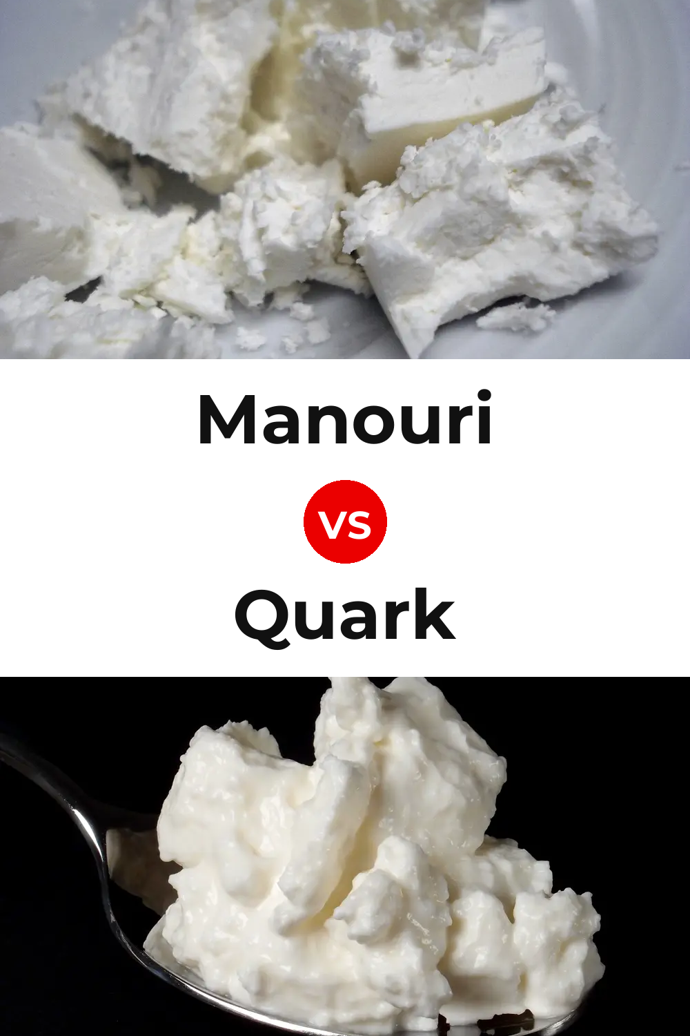 Manouri Cheese vs Quark Cheese Pinterest comparison